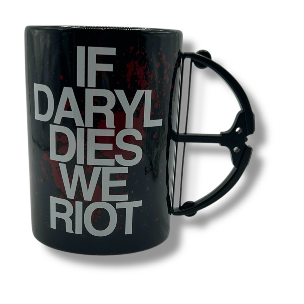 Walking Dead‎ Mug Daryl Crossbow Handle Novelty Coffee Cup Black